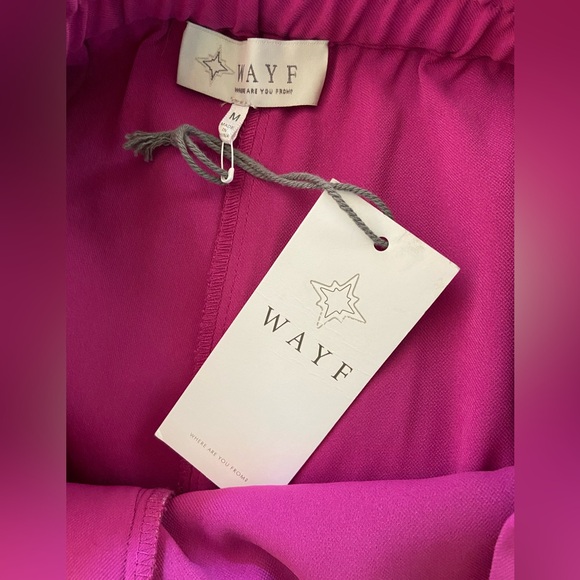 NWT WAYF Feather Trim Pants - Picture 8 of 12